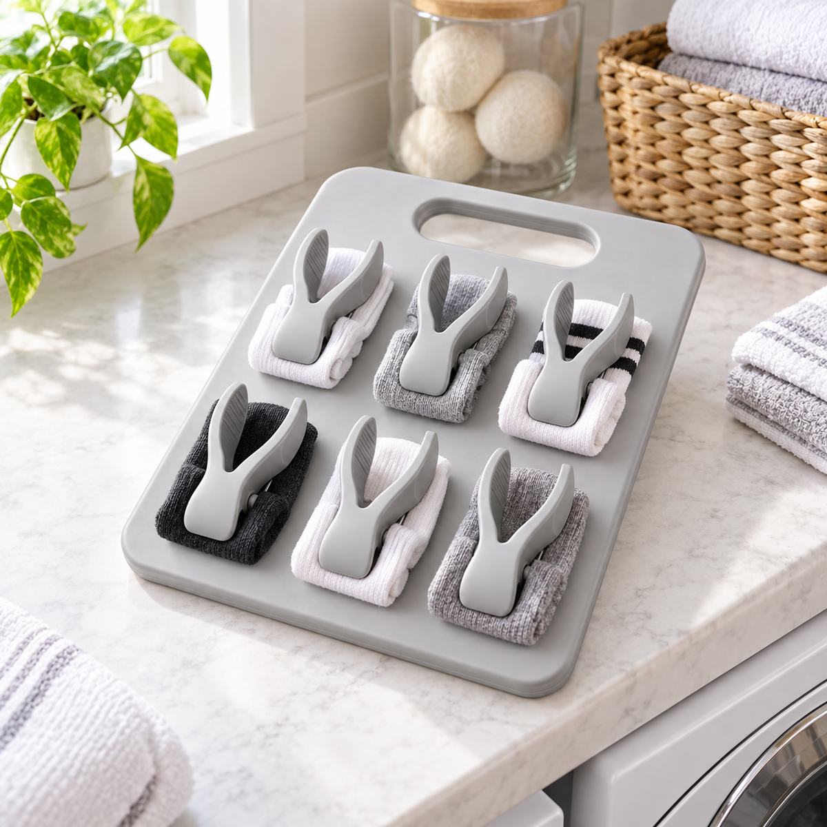 Pair-Press Sock Clip Board