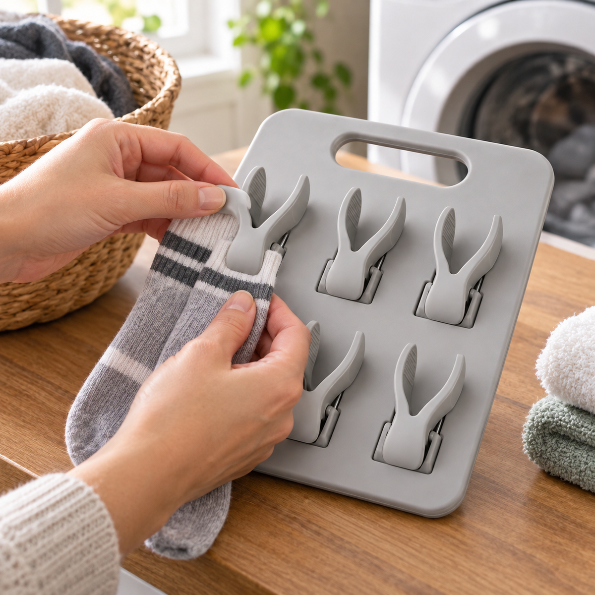 Pair-Press Sock Clip Board